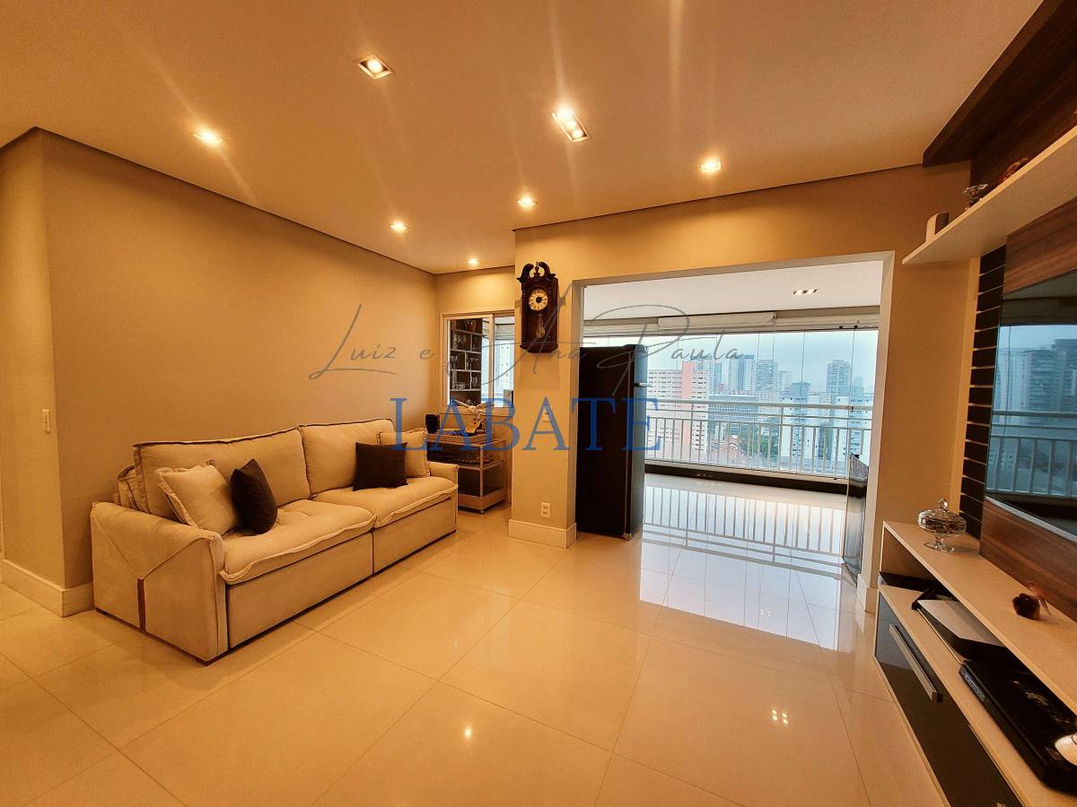  - Apartamento 90m² Mobiliado com varanda gourmet e living ampliado no 18º andar no Parque São Jorge
