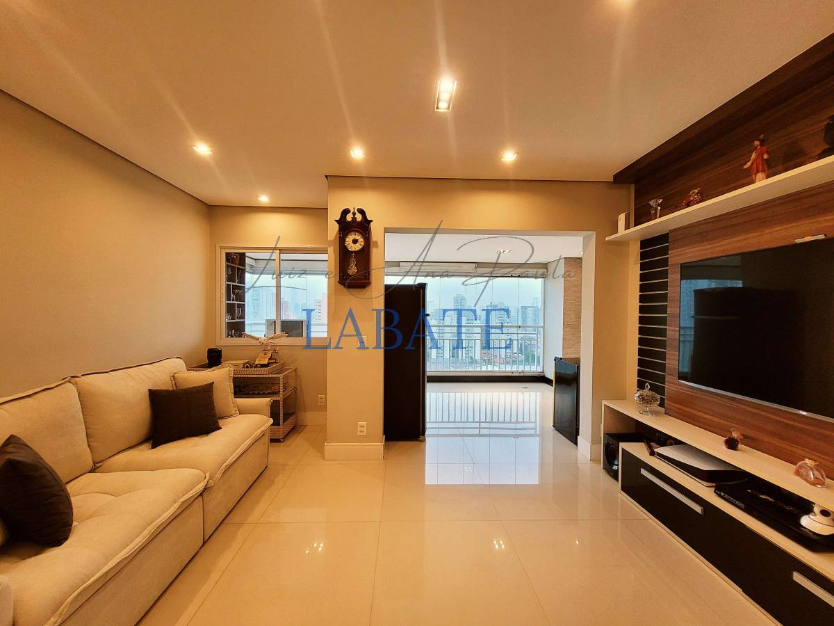 Apartamento 90m² Mobiliado com varanda gourmet e living ampliado no 18º andar no Parque São Jorge - Luiz e Ana Paula Labate
