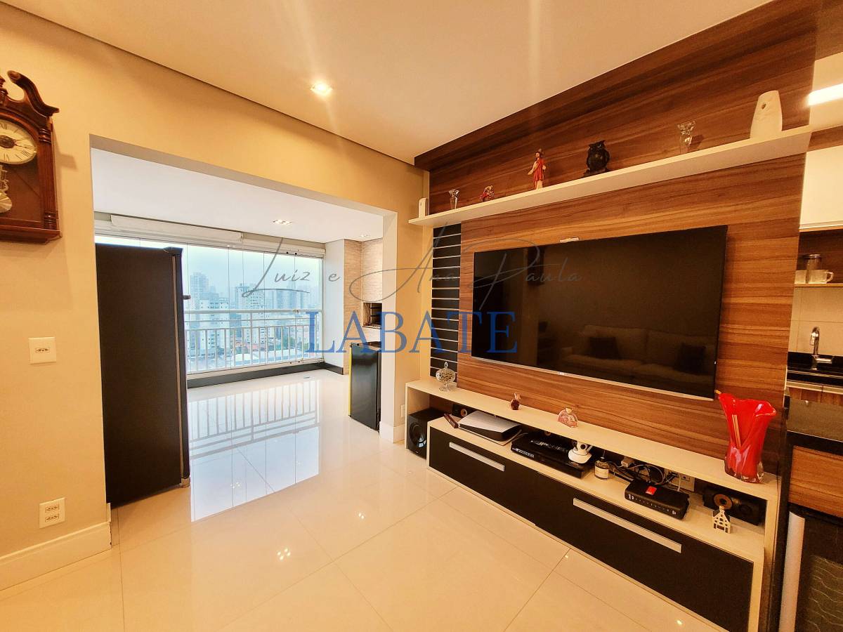  - Apartamento 90m² Mobiliado com varanda gourmet e living ampliado no 18º andar no Parque São Jorge